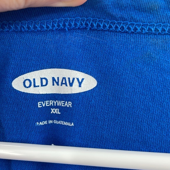 Oh Hey Vacay Vacation Cobalt Blue Quote Graphic Old Navy XXL Short Sleeve Tee - Picture 4 of 9